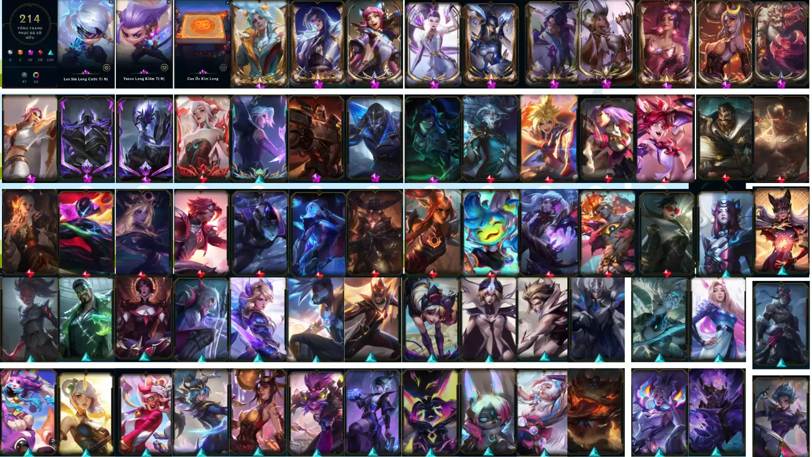 Ảnh ACC CHUYÊN TFT VÀ 5VS5 MAIN AD LEE SIN LONG CƯỚC TÍ NỊ  YASUO LONG KIẾM TÍ NỊ  SÂN CAO ỐC KIEM LONG  PET ĐỎ 3 SAO NHIỀU ĐẾM KHÔNG HẾT SÂN ĐỎ NHIỀU VÀ CHƯỞNG LỰC CŨNG NHIỀU LUÔN  5VS5 : 214 SKIN 16 TÍM 28 ĐỎ 100 SỬ THI  11 HH FULL TƯỚNG CỜ  HIỆU VÀ BIỂU TƯỢNG ĐẸP